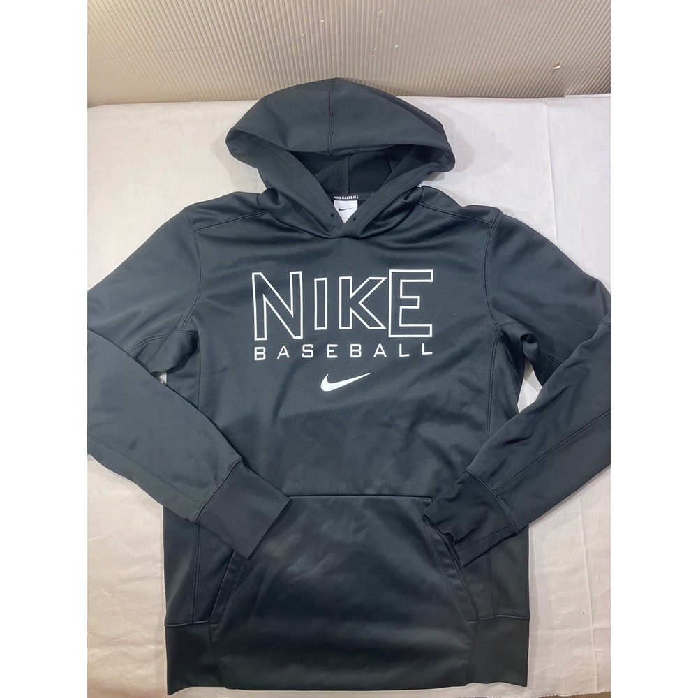 Nike‎ Baseball Therma-FIT Hoodie Black Men's Size Medium Athletic Pullover